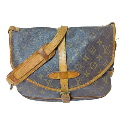 Louis Vuitton Monogram Saumur 30 Shoulder Bag Brown