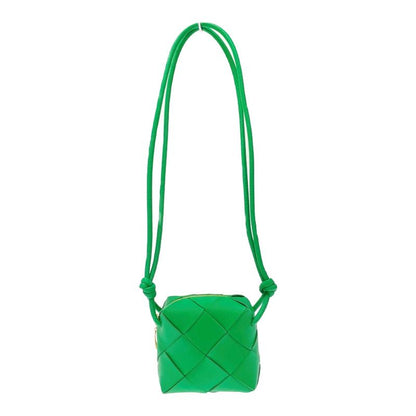 Bottega Veneta Lambskin Mini Cassette Camera Bag Green 404068