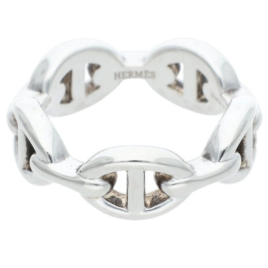 Hermes Chaine D'ancre Enchainee PM Silver Ring
