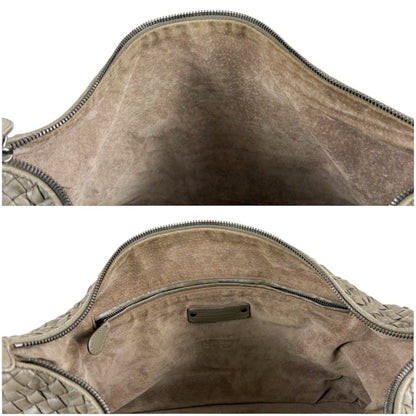 Bottega Veneta Intrecciato Leather Shoulder Bag Hobo Soho Gray — view 6