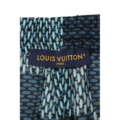 Louis Vuitton 25 AW Rm252 mq FYQ Htp46 W Damier All Over Pattern Silk Shorts — view 3