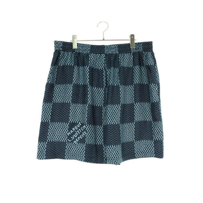 Louis Vuitton 25 AW Rm252 mq FYQ Htp46 W Damier All Over Pattern Silk Shorts