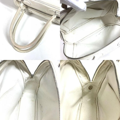 Hermes Handbag Omnibus PM Leather White