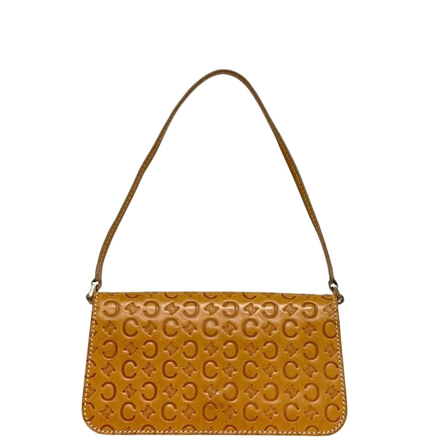 Celine Shoulder Bag Beige C Macadam Leather 1 Flap Pouch