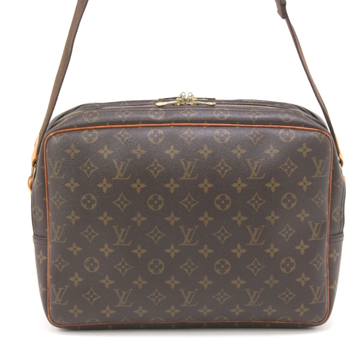 Louis Vuitton Monogram Reporter GM Shoulder Bag M45252 Brown