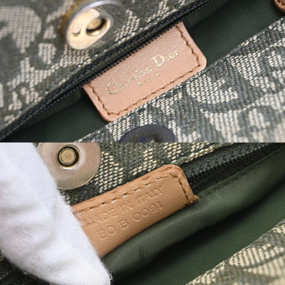 Christian DIOR Shoulder Tote Leather Canvas Leather 70kb031