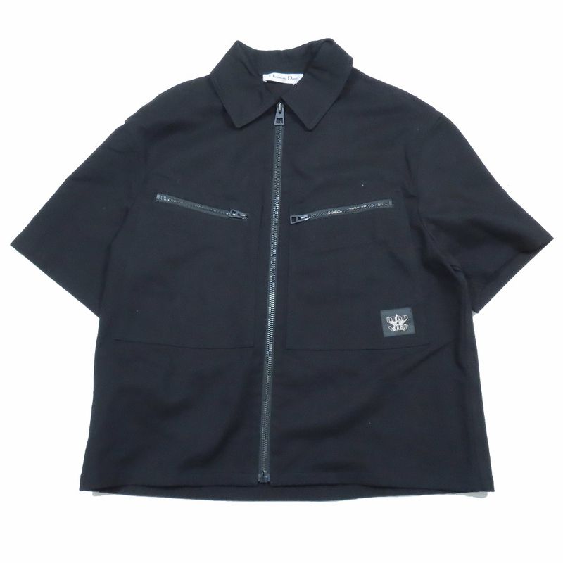 Unused 22aw Christian Dior Zip Up Short Sleeve Shirt Jacket Blouson Dior Vibe
