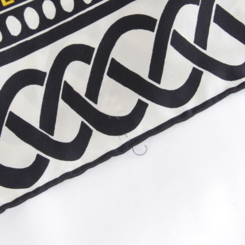 Celine Large Size 90 Chain Scarf Silk Women