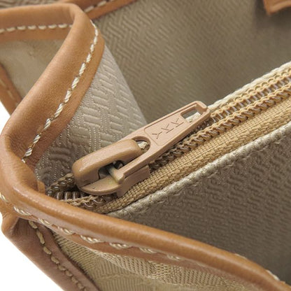 Christian Dior 2way Bag Trotter 2way Handbag Canvas Leather Beige Gold Hardware