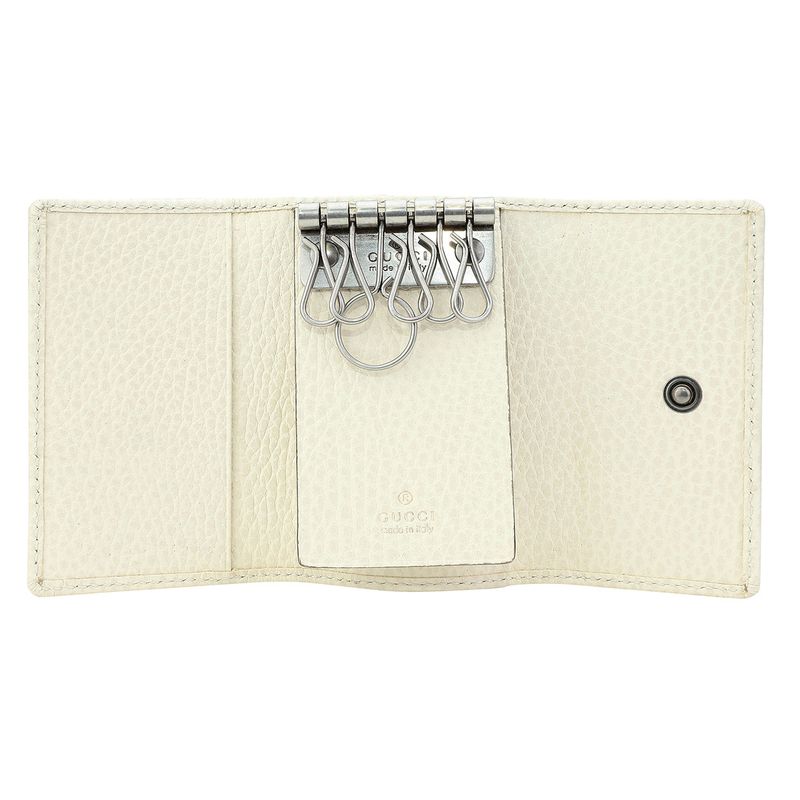 Gucci Key Case GG Marmont White