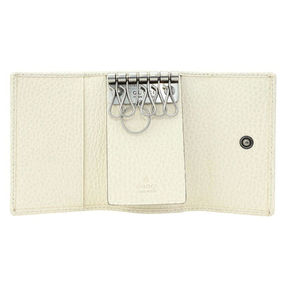 Gucci Key Case GG Marmont White