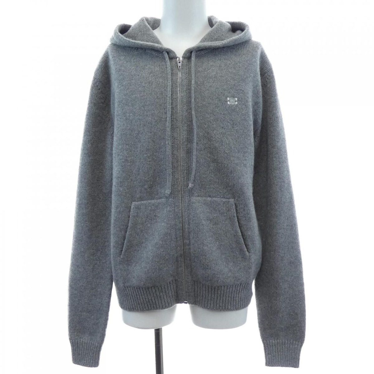 Celine Triomphe Hoodie Gray