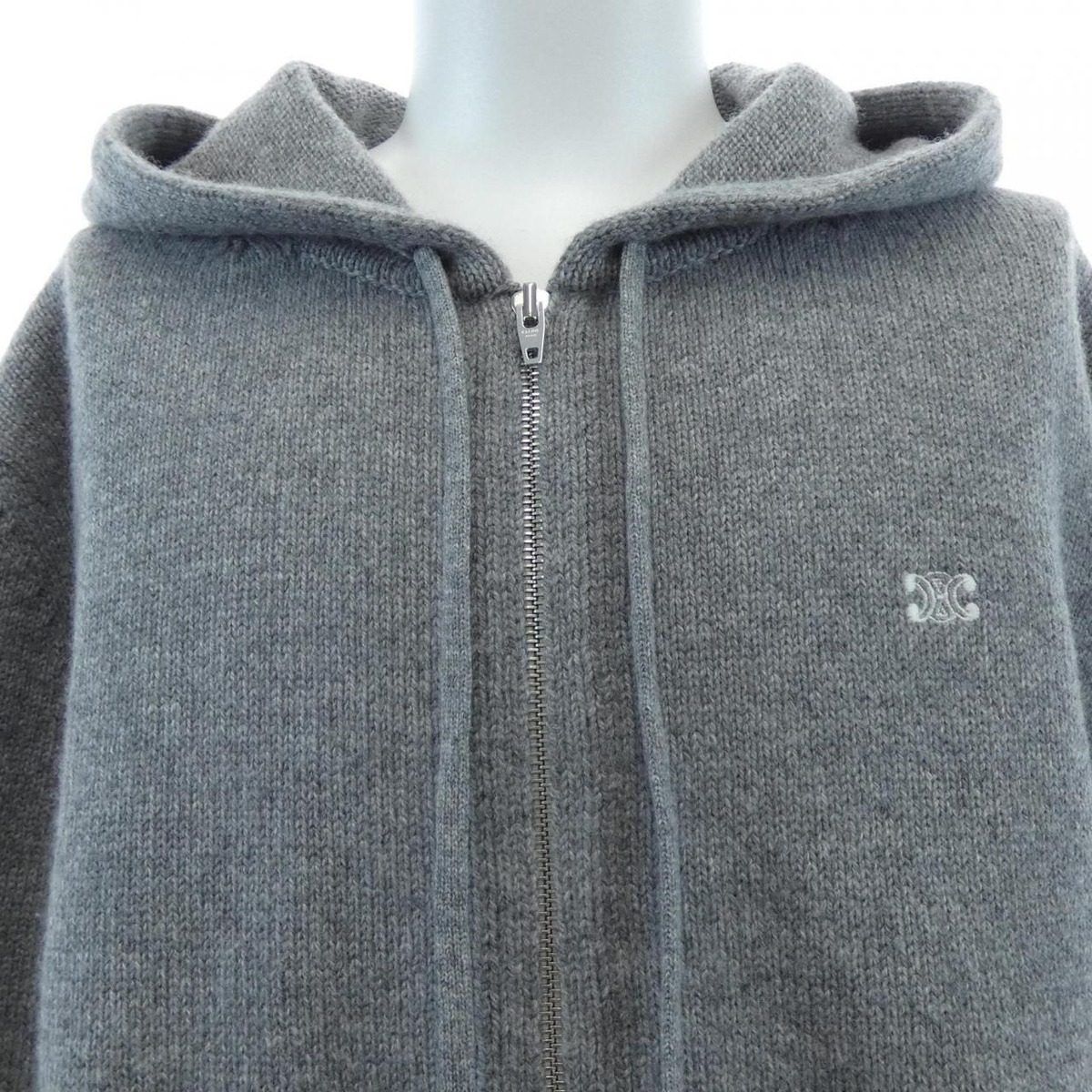 Celine Triomphe Hoodie Gray — view 5