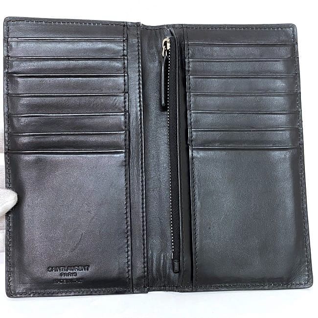 Saint Laurent Folding Long Wallet Ec22840 Black 369303