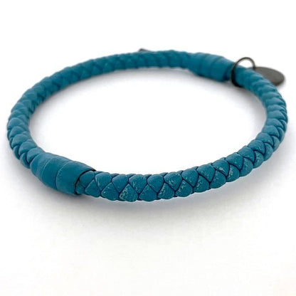Bottega Veneta Bangle Light Blue Intrecciato Ec19881