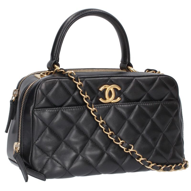 Chanel Trendy CC Top Handle Lambskin Chain Shoulder Bag Women