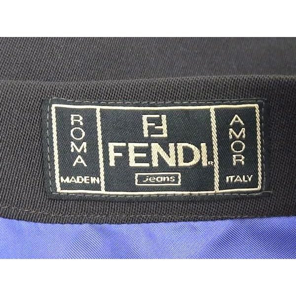 Fendi Wool Skirt 44 Black — view 5