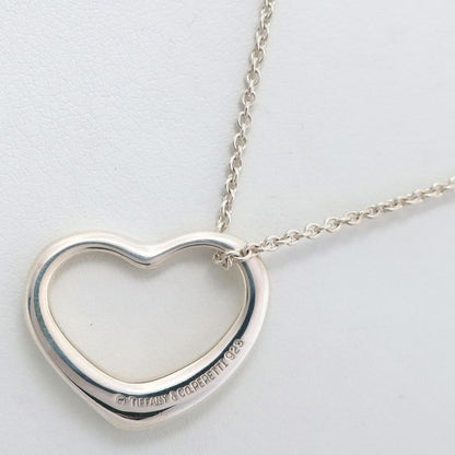 Tiffany & Co Open Heart Elsa Peretti 925 Silver Ladies 5.6g Necklace