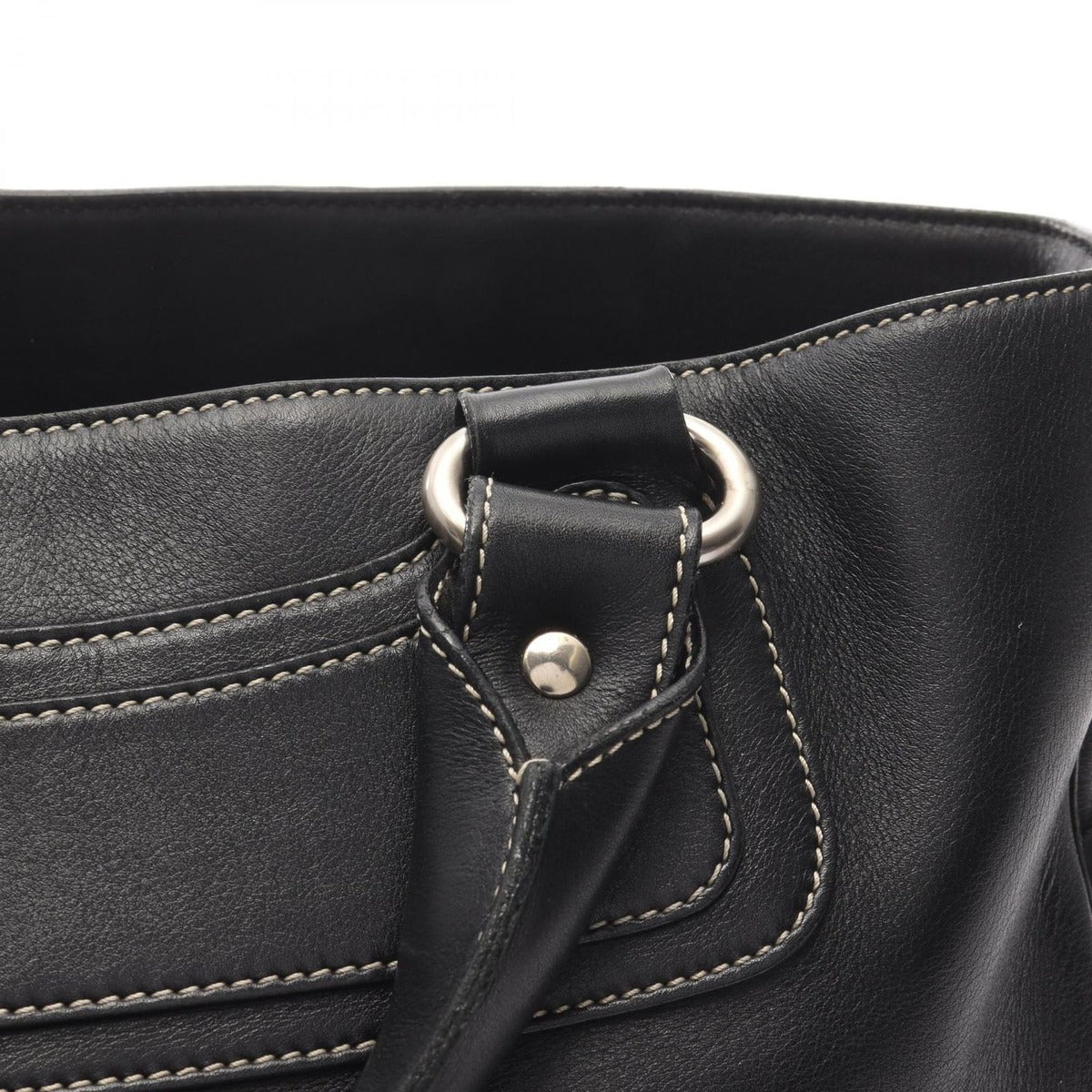 Celine Handbag Boogie Bag Black Leather B — view 8