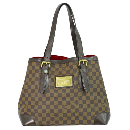 Louis Vuitton LV Hampstead MM Damier Ebene Tote Brown