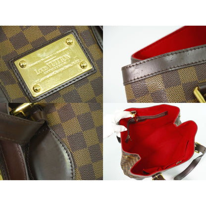 Louis Vuitton LV Hampstead MM Damier Ebene Tote Brown — view 7