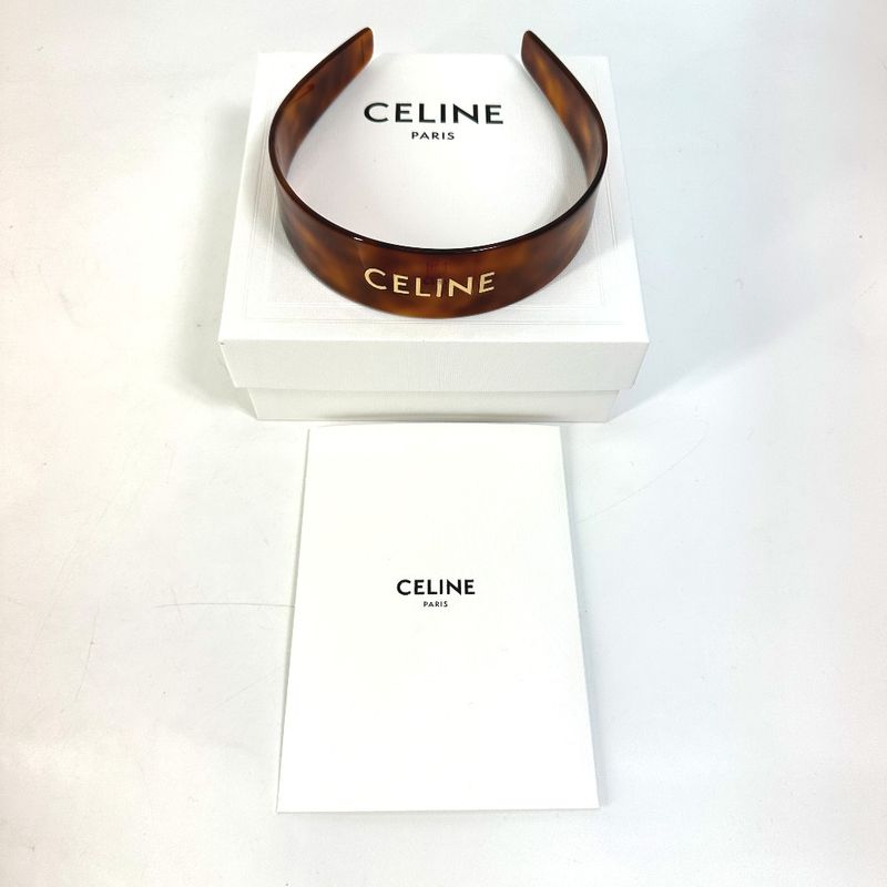 Celine Catsuits Logo Headband 46y376cea Acetate Havana Blonde / Dre Brown