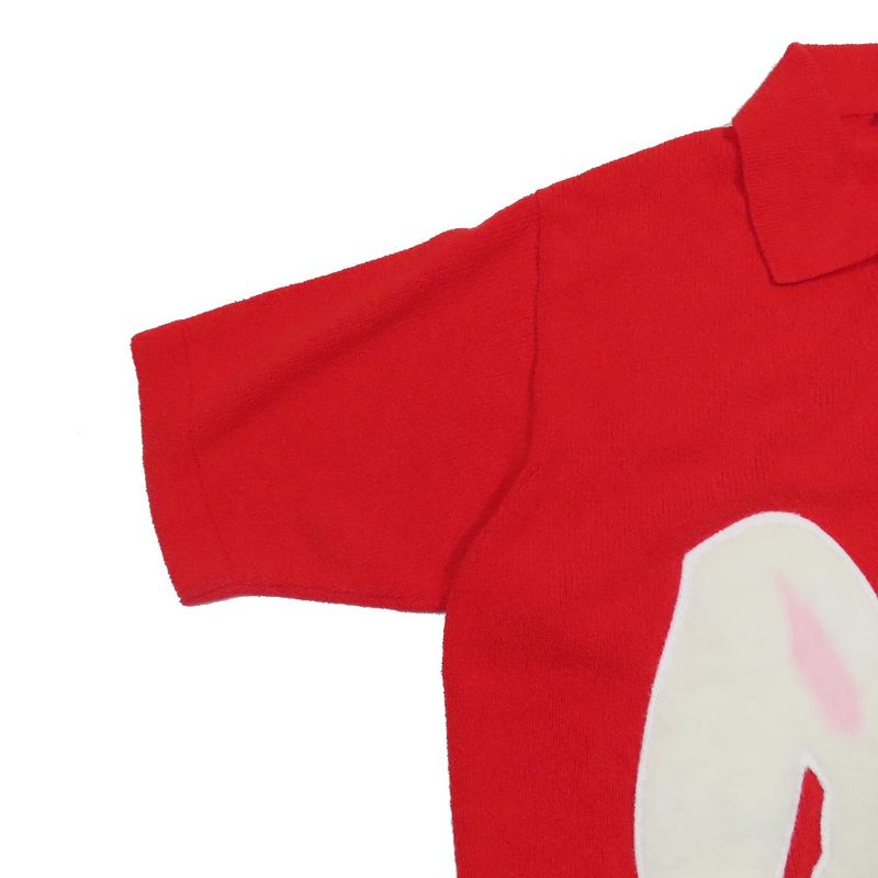 Unused 23ss Dior Rabbit Patch Cotton Knit Polo Shirt Short Sleeve Rabbit