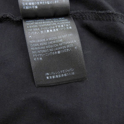 Balenciaga Cotton Logo Print T-shirt Cut And Sewn 620969 Size XXS Black Mens