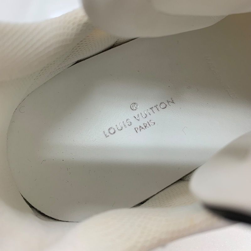 Louis Vuitton Arclight Line Sneakers Shoes Fabric Leather White Unused LV Logo