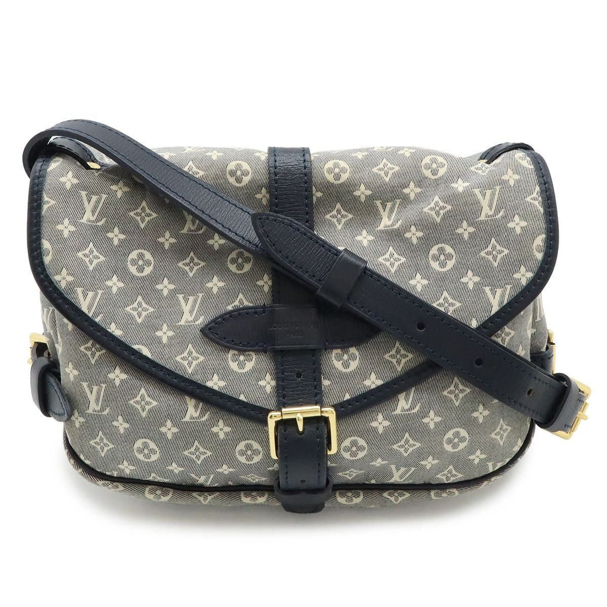 Louis Vuitton Monogram Idyle Saumur PM Shoulder Bag Crossbody Canvas Leather