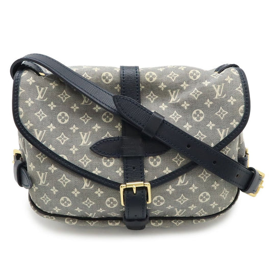 Louis Vuitton Monogram Idyle Saumur PM Shoulder Bag Crossbody Canvas Leather