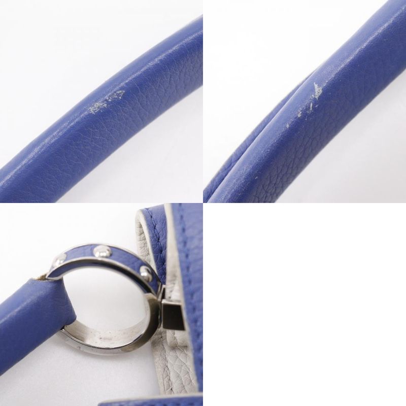 Louis Vuitton Capucines MM Parnacea X Taurillon Leather Blue/white Ah5105