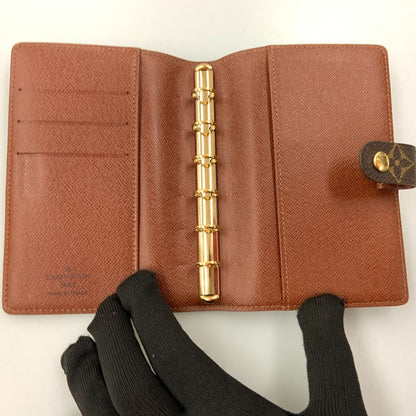 Louis Vuitton Monogram Agenda PM Notebook Cover R20005 Brown