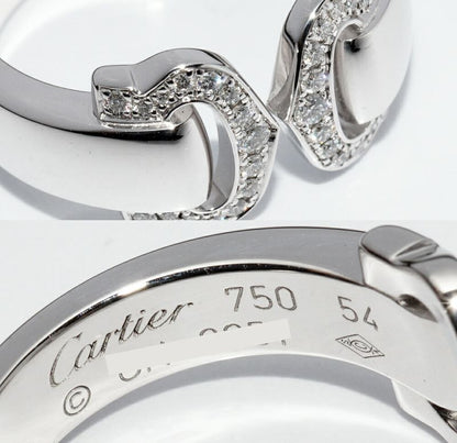 Cartier Ring 18K White Gold Diamond 30p(015ct) 2C Bouclece Ring B40710