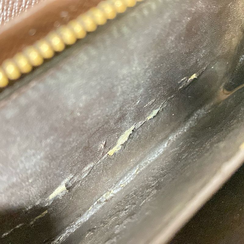 Louis Vuitton Damier Porte Monnaie Vieux Trésor N61730 Ebène Leather