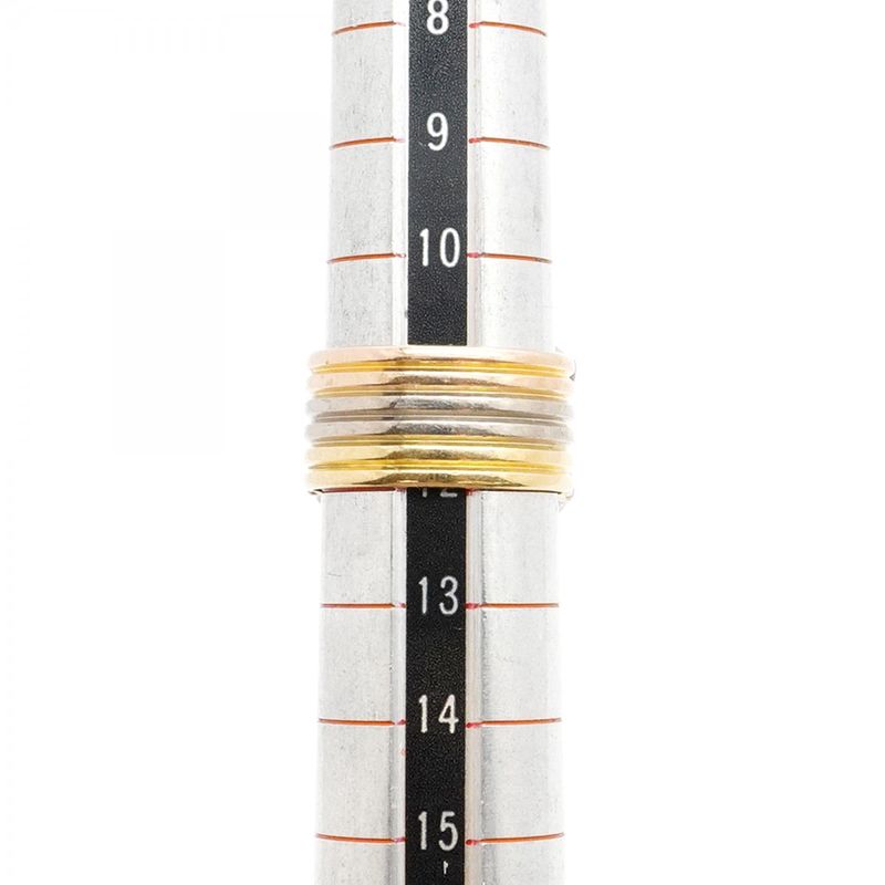 Cartier Ring 2C 18K Yellow Gold Yellow Gold 18K White Gold White Togo Old 18K