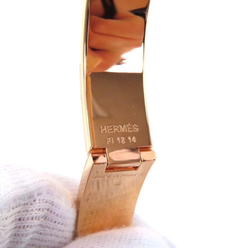 Hermes Click H/grand Apala Orb Pink Gold Hardware Current Production Bangle