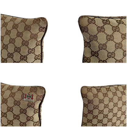 Gucci Shoulder Bag Sherry Line Gg Canvas Brown Tricolor Crossbody Bag