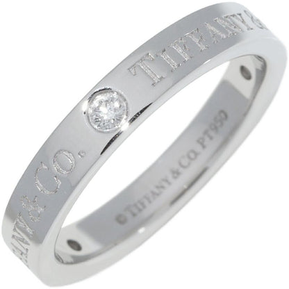 Tiffany & Co Ring Pt950 Diamond 3P (007ct) T&CO Band Ring With Flat Band Ring