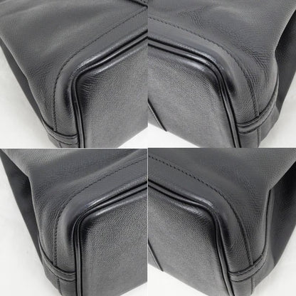Hermes Garden Party T PM 30 Black Epson T Engraved Leather Hand Tote Bag