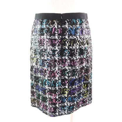 CHANEL 22A P73122 Lined With 100% Silk Sequins With Coco Mark Plate Knee-length