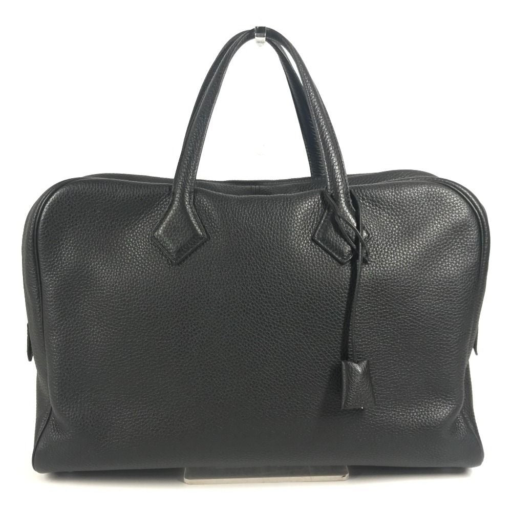 Hermes Business Bag Victoria 40 Taurillon Clemence Black