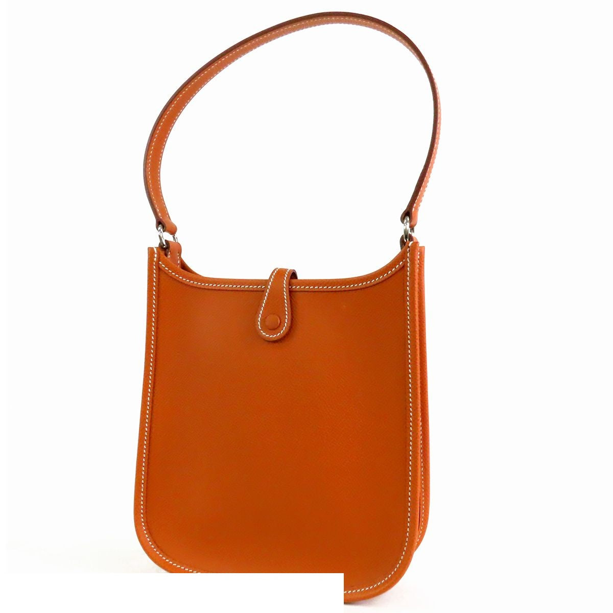Hermes Evelyne TPM Cognac Silver Epsom Shoulder Bag — view 2