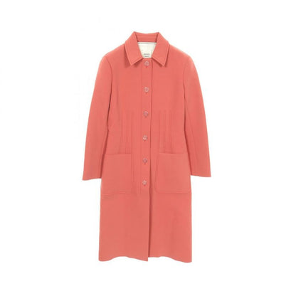 Hermes Stainless Color Coat Serie Button Wool