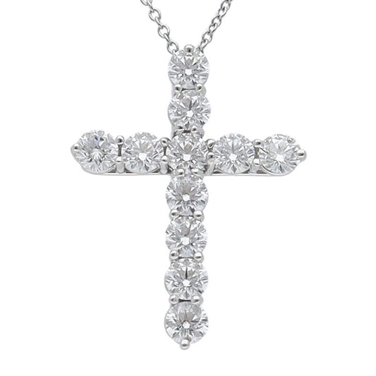Tiffany & Co Large Cross Diamond Necklace