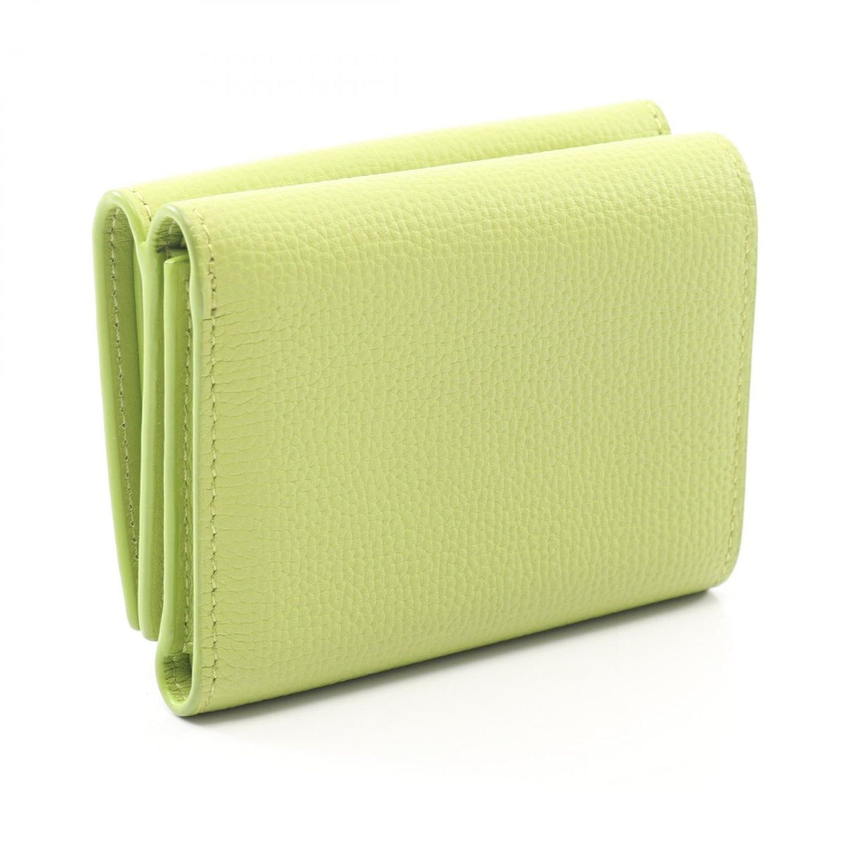 Loewe Trifold Wallet Anagram Apple Green Leather — view 2