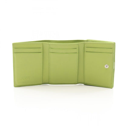 Loewe Trifold Wallet Anagram Apple Green Leather — view 3