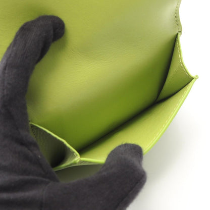 Loewe Trifold Wallet Anagram Apple Green Leather — view 4
