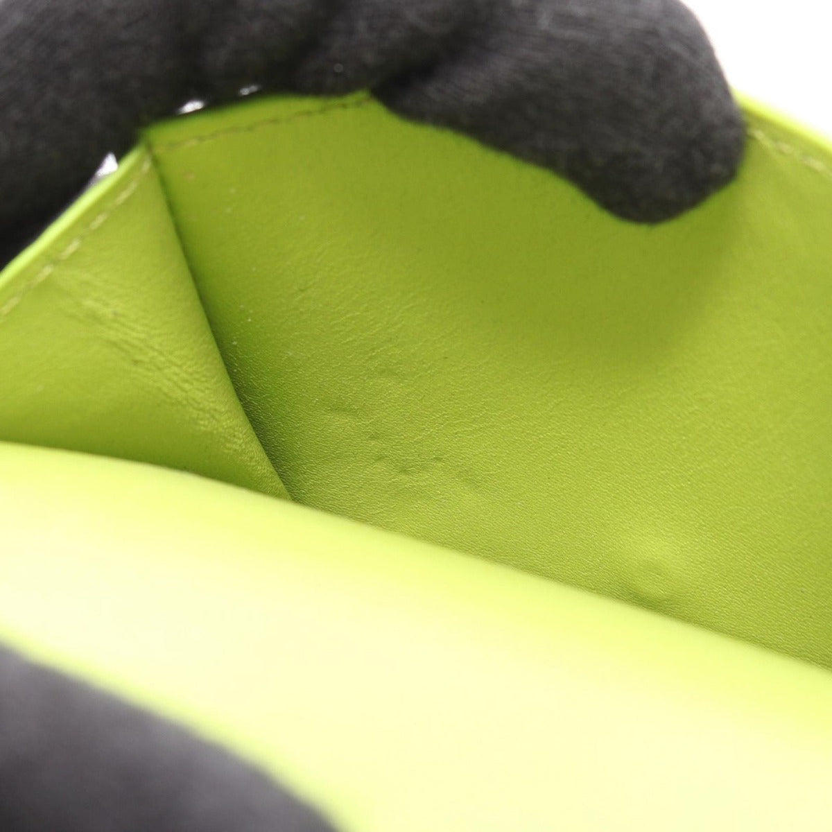 Loewe Trifold Wallet Anagram Apple Green Leather — view 6