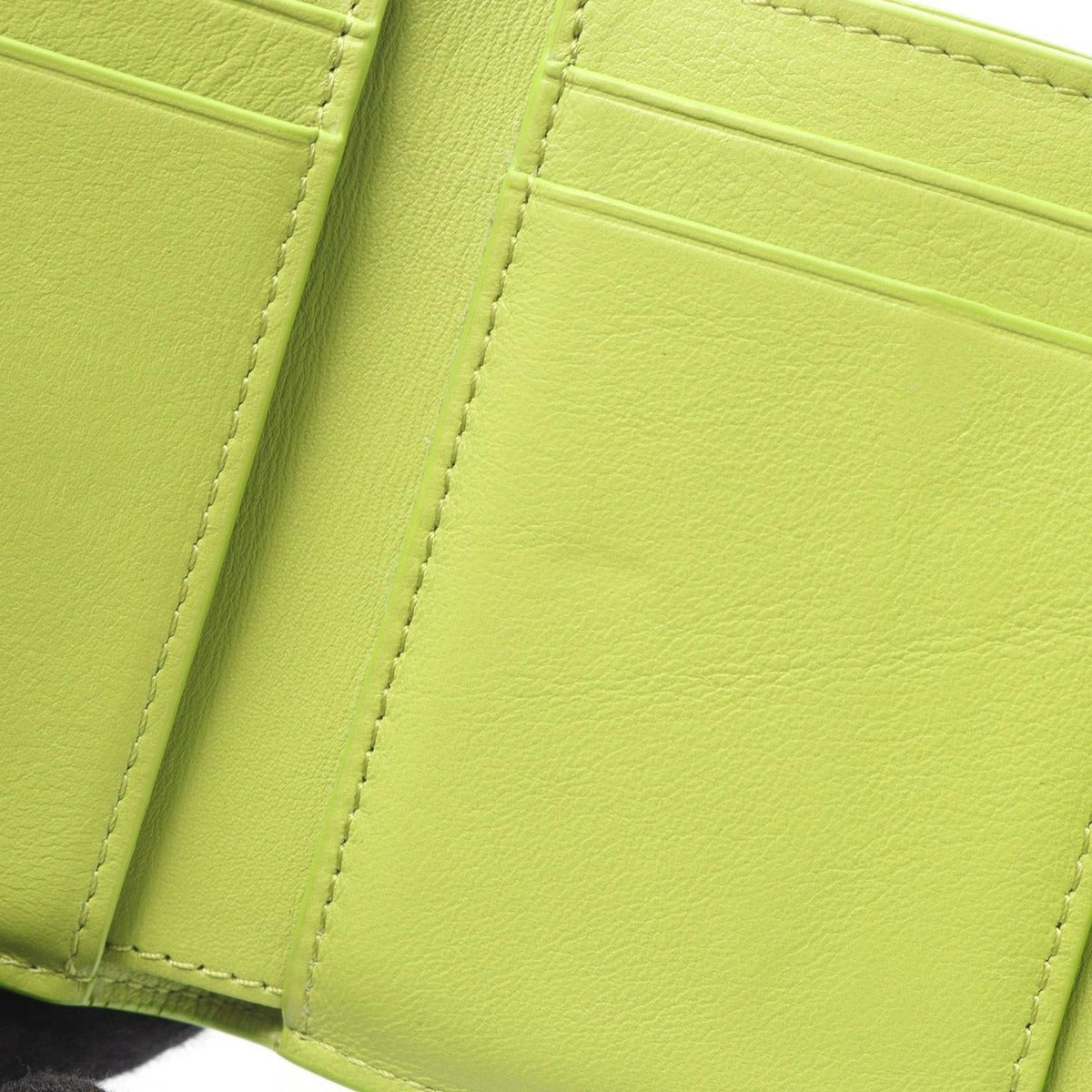 Loewe Trifold Wallet Anagram Apple Green Leather — view 8